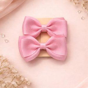 Set de 2 lazos rosa
