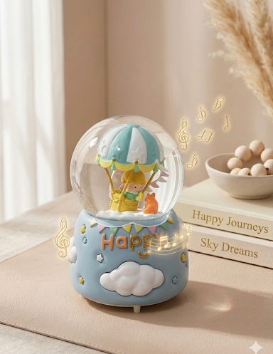 Esfera musical - Globo aire azul
